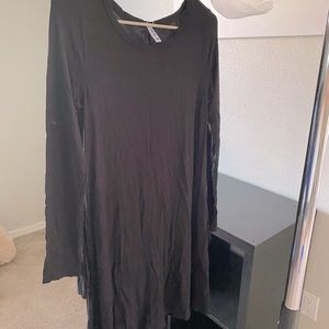 Long sleeve black dress